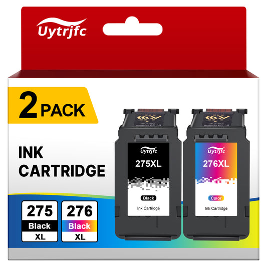 PG-275 CL-276 XL Ink Cartridges Compatible for Canon 275XL 276XL Combo Pack for TS3520 TS3522 TR4720 TR4722 TS3720 Printer (2 Pack)