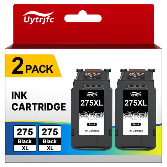 PG-275 275XL Ink Cartridges Compatible for Canon 275XL PG275XL Black for PIXMA TR4720 TS3522 TR4700 TS3722 TS3500 TS3520 Printer(2 Black)