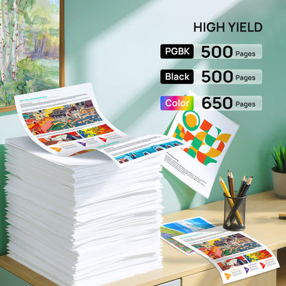 410XL Ink Cartridges Remanufactured Replacement for Epson 410XL 410 XL Combo Pack to use with Expression XP-830 XP-640 XP-7100 XP-630 XP-530 XP-635 Printer, ( Upgraded Chip, 5 Pack )