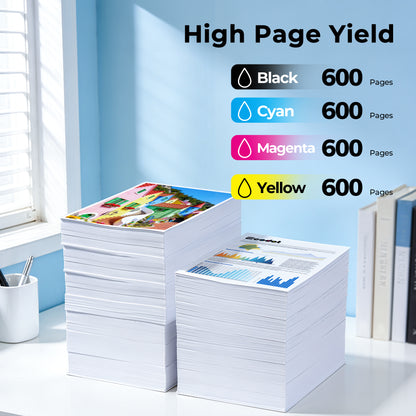 LC103XL LC103 LC101 Ink Cartridges Compatible for Brother LC103 LC103XL Ink Work for Brother MFC-J870DW MFC-J6920DW MFC-J6520DW Printer (4 pack)