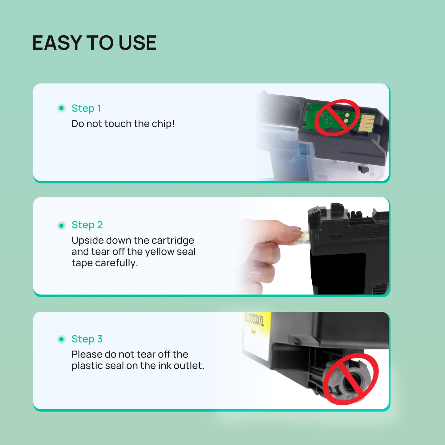 LC3033XXL Ink Cartridges Compatible for Brother LC3033 LC3033 XXL High Yield Work with MFC-J995DW MFC-J805DW MFC-J815DW J995DWXL J805DWXL J815DWXL Printer, ( Black Cyan Magenta Yellow, 4 Pack)