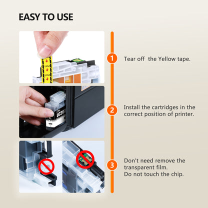 LC203XL Ink Cartridges Compatible for Brother LC203 LC203XL for MFC-J480DW MFC-J880DW MFC-J4420DW MFC-J680DW MFC-J885DW MFC-4320DW(4 Pack)